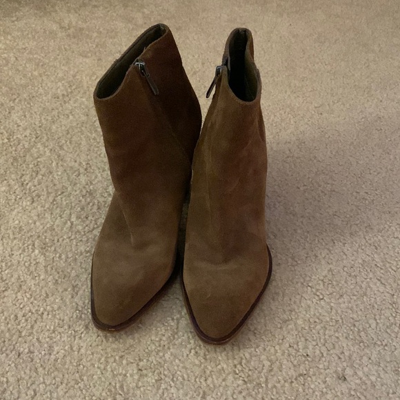 Sam Edelman Brown Suede Booties - Picture 1 of 5